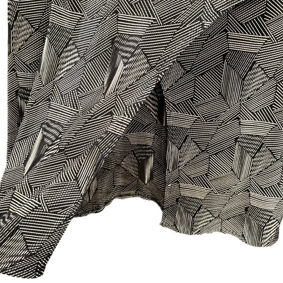 Connected Womens Tunic Size M/L Black Gold Metallic Art Deco Gallery Psychedelic - Picture 5 of 6